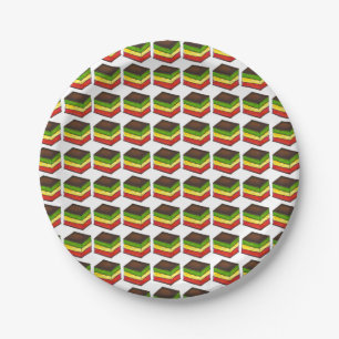 Italienische Rainbow Seven Layer Tricolor Cookie B Pappteller