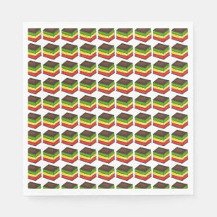 Italienische Rainbow Seven Layer Tricolor Cookie B Serviette
