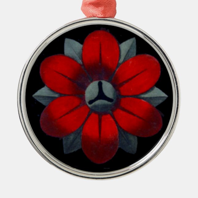 Italienische Renaissance Architektur Rosette Nr. 3 Ornament Aus Metall (Vorne)