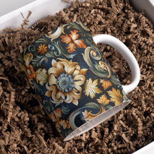 Italienische Renaissance in Blau Kaffeetasse