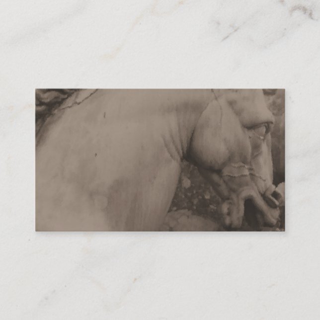 Italienische Renaissance-PferdeVisitenkarten Visitenkarte (Vorderseite)