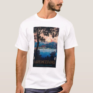 Italienische Riviera Reiseplakat T-Shirt