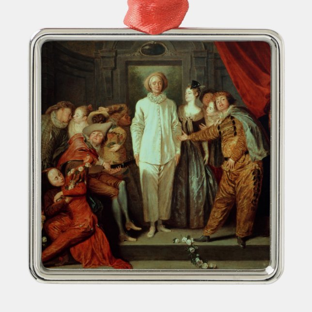 Italienische Schauspieler, c.1720 Ornament Aus Metall (Vorne)