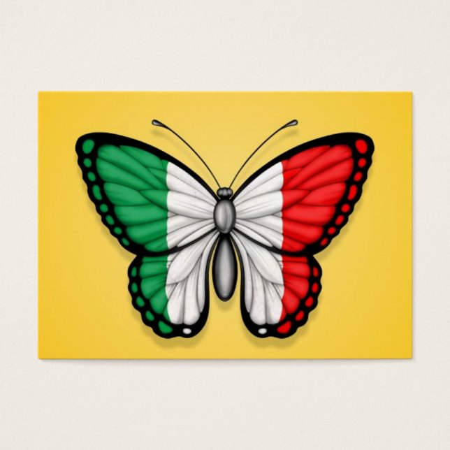 Italienische Schmetterlingsflagge in Gelb (Vorderseite)