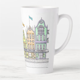 Italienische Shops Große Latte Tasse