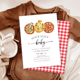 Italienische Slice Slice Baby Pizza Baby Dusche Einladung
