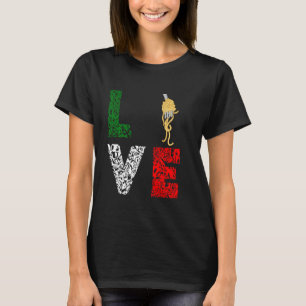 Italienische Spaghetti Liebe Pasta Noodle Kochen L T-Shirt