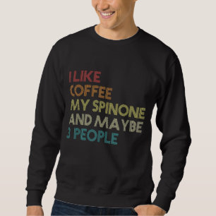 Italienische Spinone Hunde Besitzer Kaffeeliebhabe Sweatshirt