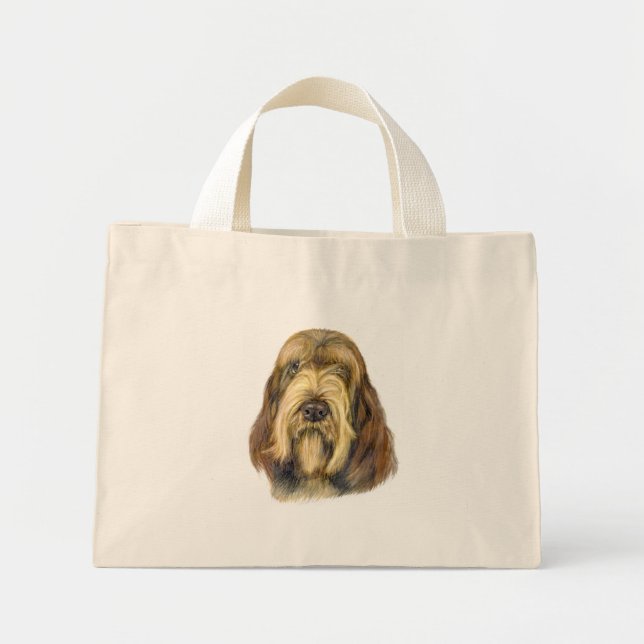 Italienische Spinone-Tasche Mini Stoffbeutel (Vorne)