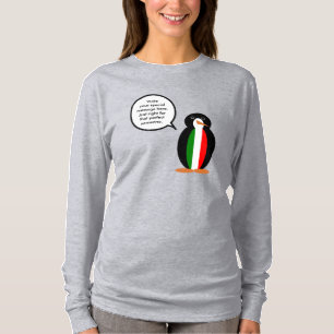 Italienische sprechende Ms-Pinguin-Personalisierun T-Shirt