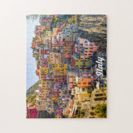 Italienische Stadt im Mittelmeer-Puzzle
