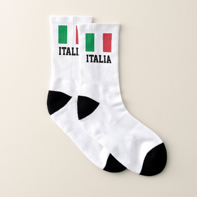 Italienische Stolzflagge personalisierten Sports Socken (Paar)