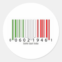 Italienische Strichcodeflagge
