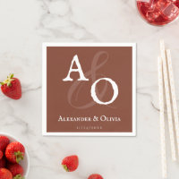 Italienische Sunset Orange Minimalistisch Monogram