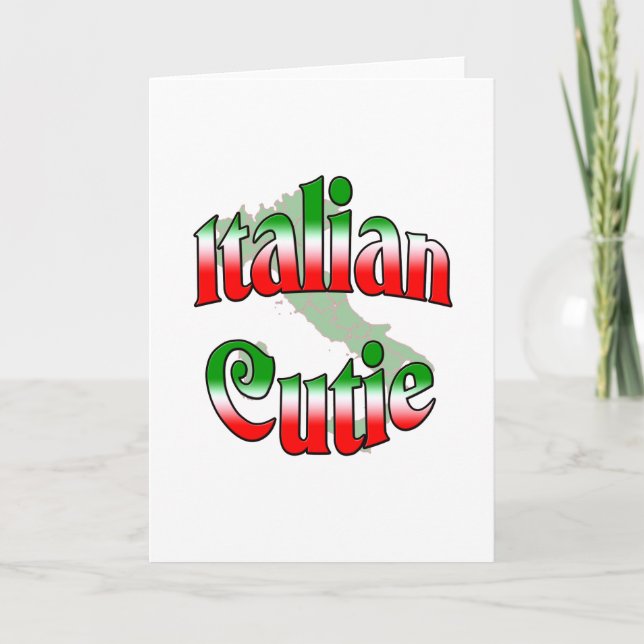 Italienische Süsse Feiertagskarte (Vorderseite)