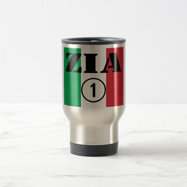 Italienische Tanten: UNO Zia-Numero Reisebecher (Mittel)