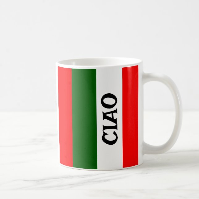 Italienische Tasse für die Gestaltung von Fahnen (Rechts)