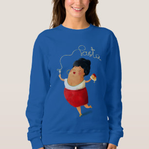 Italienische Teigwaren-Dame Sweatshirt