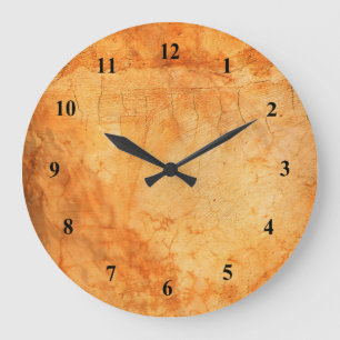 Italienische Terrakotta-Ziegelwand Große Wanduhr