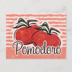 Italienische Tomatenkarte Postkarte