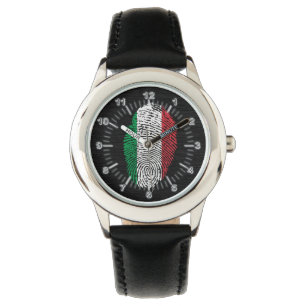 Italienische Touchfingerabdruckflagge Armbanduhr