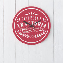 Italienische Trattoria Logo für Ihr Restaurant