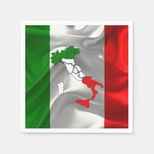 Italienische Tricolor Serviette