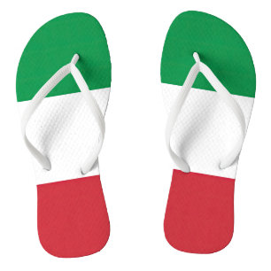 Italienische Trikolore-Flagge Flip Flops