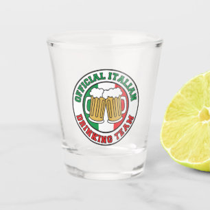 Italienische trinkende Team-Flagge von Italien Schnapsglas