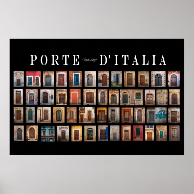 Italienische Türen (Porte d'Italia) Poster (Vorne)