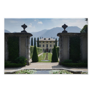 Italienische Villa - Comer See Fotodruck