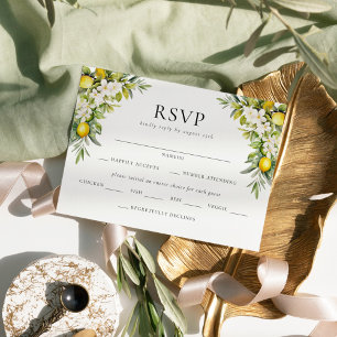 Italienische Villa Lemons & Olive Hochzeit Einladu Einladung