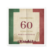 Italienische Vintage-60-Geburtstagsfeier