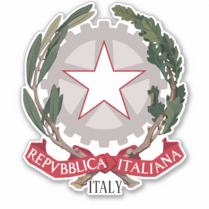 Italienische Wappenküste Aufkleber