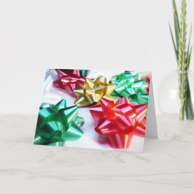 Italienische Weihnachtsbohnen Feiertagskarte (Vorderseite)