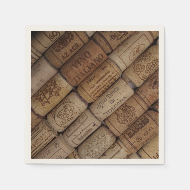 Italienische Weinkellerei Serviette (Vorderseite)