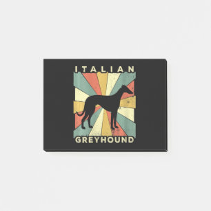 Italienische Windhunde-70er-Geschenk Post-it Klebezettel
