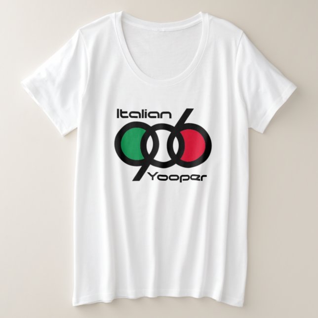 Italienische Yooper-Verriegelung 906 Große Größe T-Shirt (Design vorne)
