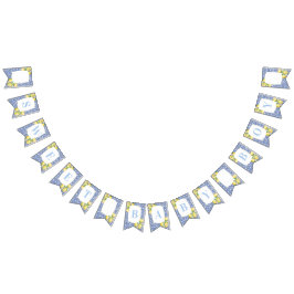 Italienische Zitronen Blue White Sweet Baby Boy Du Wimpelkette