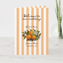 Italienische Zitrus-Orangen-Hochzeitsordnung