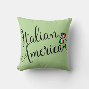 Italienischer Amerikaner Entwined Hearts Kissen