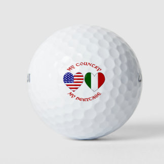 Italienischer Amerikaner Mein Land mein Erbe Golfball