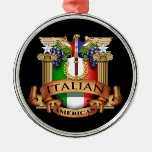 Italienischer Amerikaner Silbernes Ornament