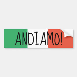 Italienischer Autoaufkleber