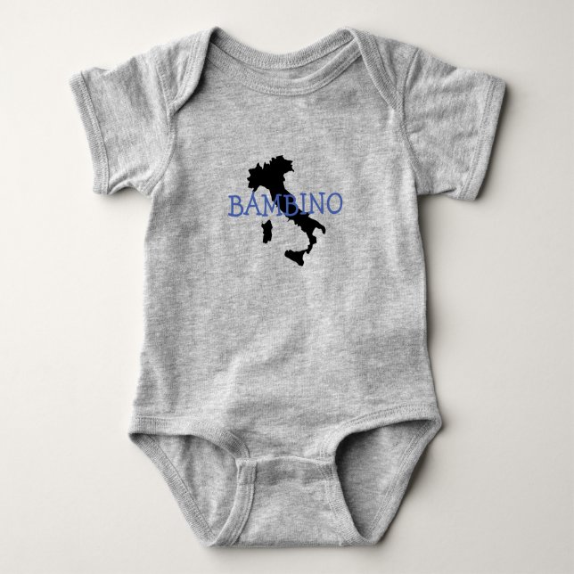 Italienischer Bambino Design Baby Bodysuit Strampler (Vorderseite)