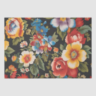 Italienischer Blumenprint Decoupage /  Seidenpapier