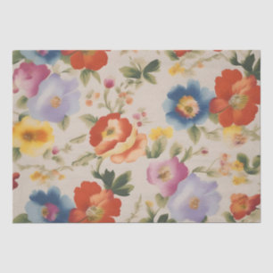 Italienischer Blumenprint Decoupage /  Seidenpapier