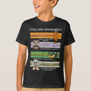 Italienischer Brainrot Meme Funny Compilation-Char T-Shirt