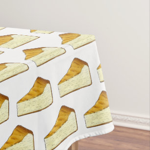 Italienischer Cheesecake Slice Dessert NYC Käse Ku Tischdecke