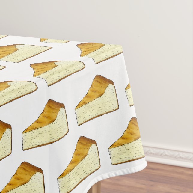 Italienischer Cheesecake Slice Dessert NYC Käse Ku Tischdecke (Beispiel)